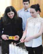 Lighting the Holocaust Memorial Candles